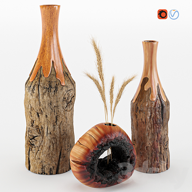 Vases set 05 3DSMax File - thumbnail 1