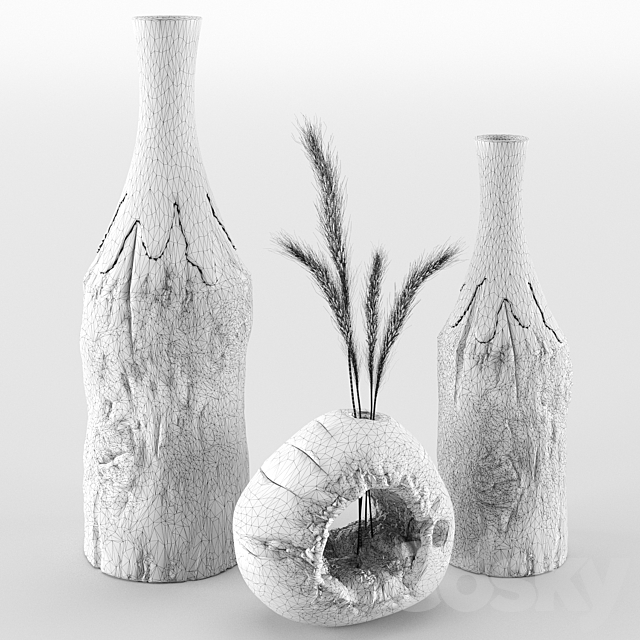 Vases set 05 3DSMax File - thumbnail 2