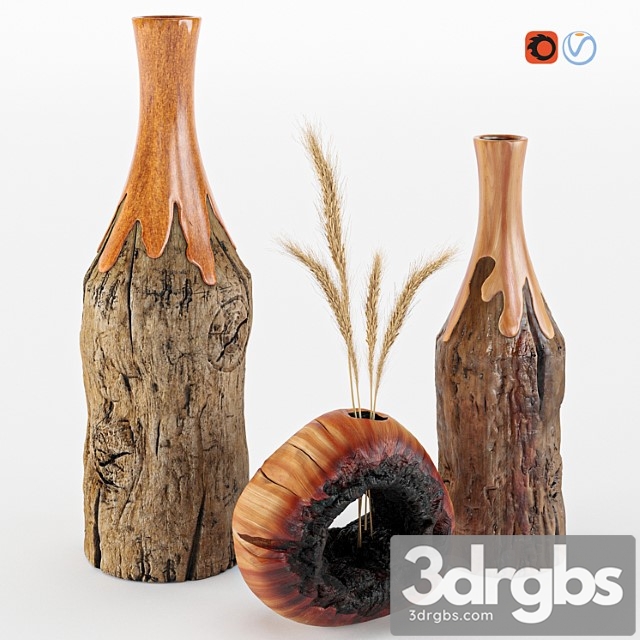 Vases set 05 - thumbnail 1