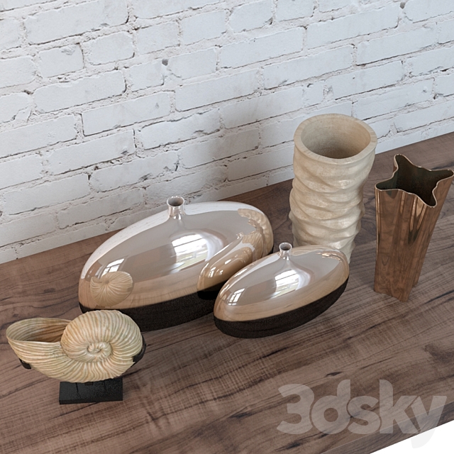 Vases set 07 3DSMax File - thumbnail 3