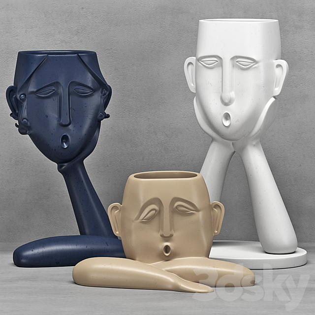 Vases set 3DSMax File - thumbnail 1