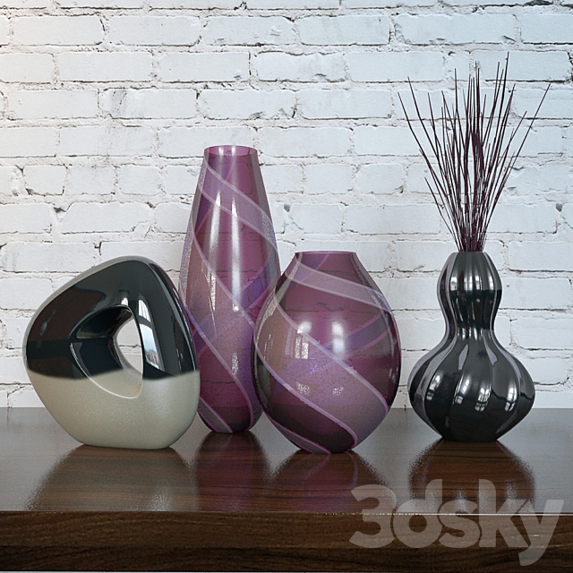 Vases set 3DSMax File - thumbnail 1