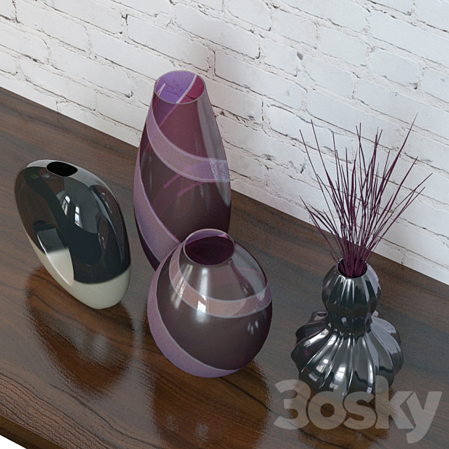 Vases set 3DSMax File - thumbnail 3