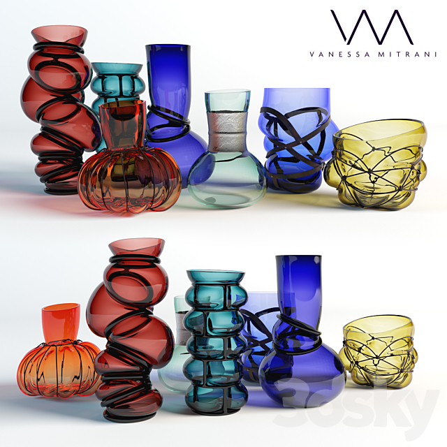 Vases Vanessa Mitrani 3DS Max Model - thumbnail 1