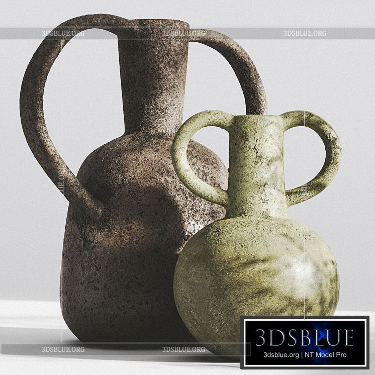 VASES WITH HANDLES by ZARA HOME part 2 3DS Max - thumbnail 3