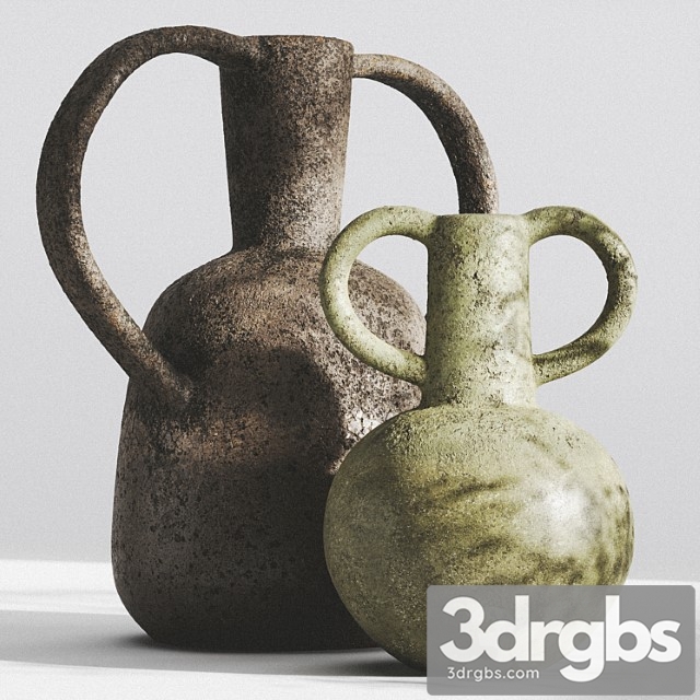 Vases With Heat Handles Khyome Part 2 1 3dsmax Download - thumbnail 1