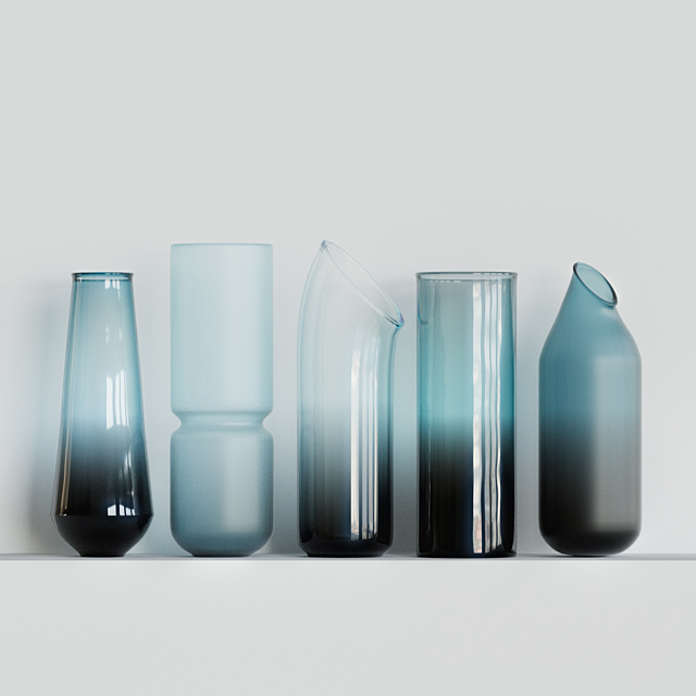 Vases_set_001 3DS Max Model - thumbnail 1