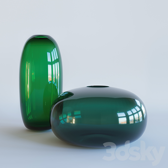 Vases_set_001 3DS Max Model - thumbnail 2