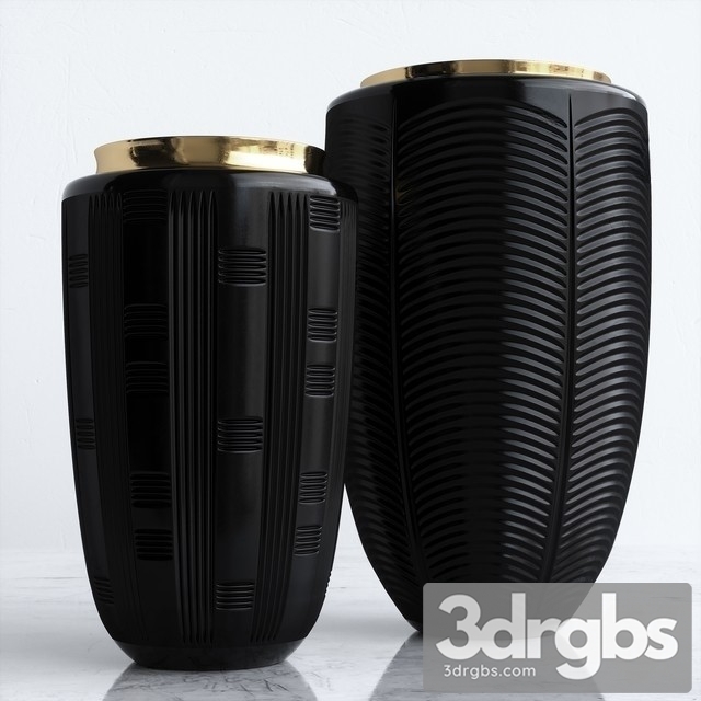 Vista Alegre Jet Black Case With Vase 3dsmax Download - thumbnail 1