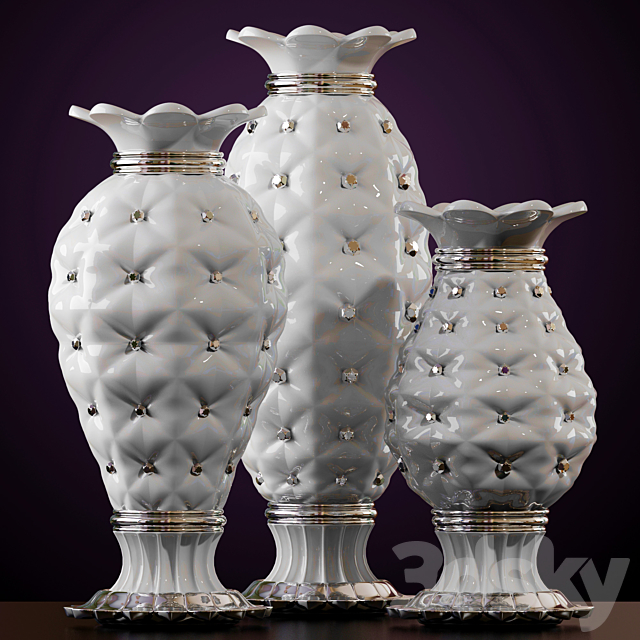 WHITE VASES 3DSMax File - thumbnail 1