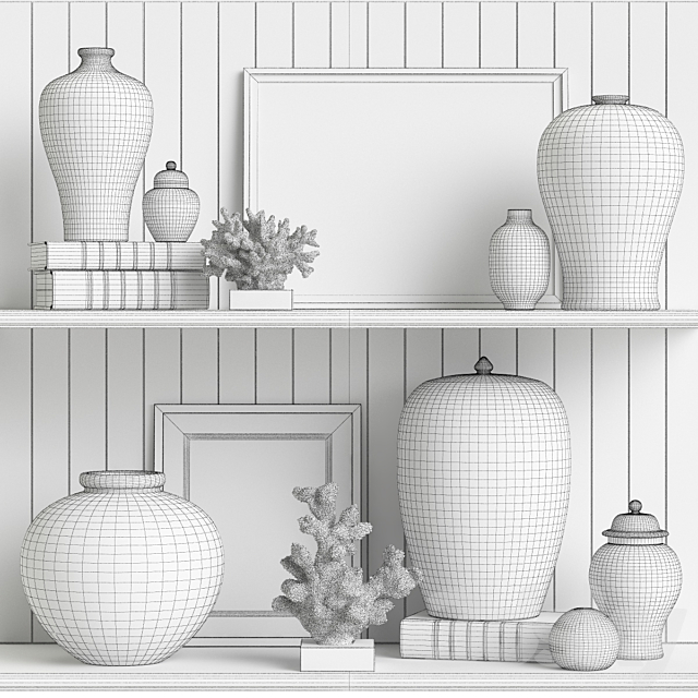 Williams-Sonoma Home decor set 3 3DSMax File - thumbnail 3