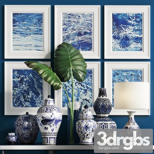 Williams Sonoma Home Decor Set 3dsmax Download - thumbnail 1