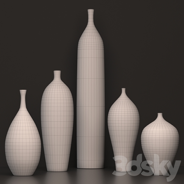 Wooden Decorative Set 3DSMax File - thumbnail 3