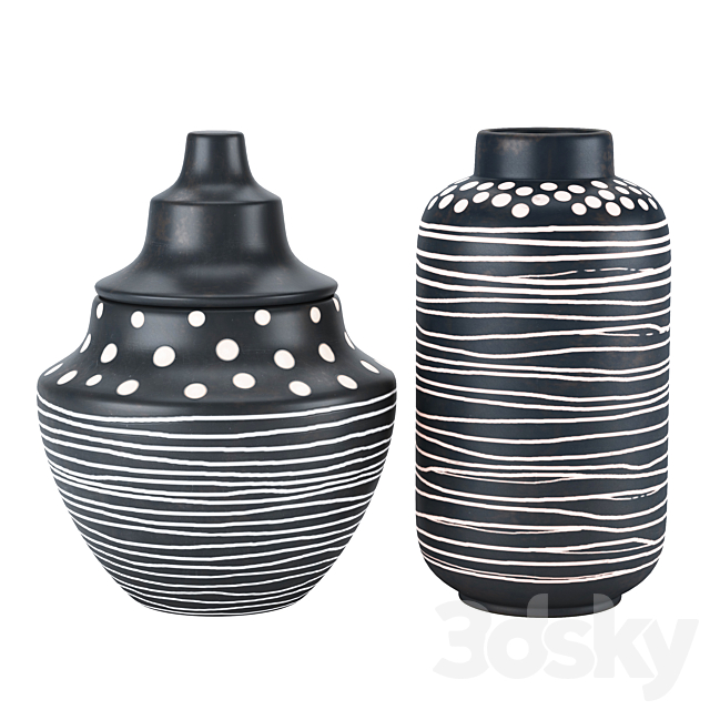 ZUO Modern Niger Vases 3ds Max - thumbnail 2