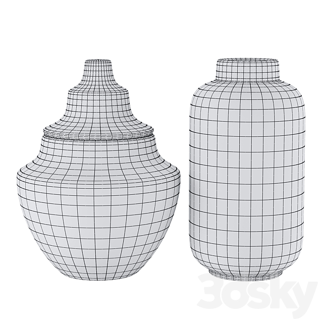 ZUO Modern Niger Vases 3ds Max - thumbnail 3