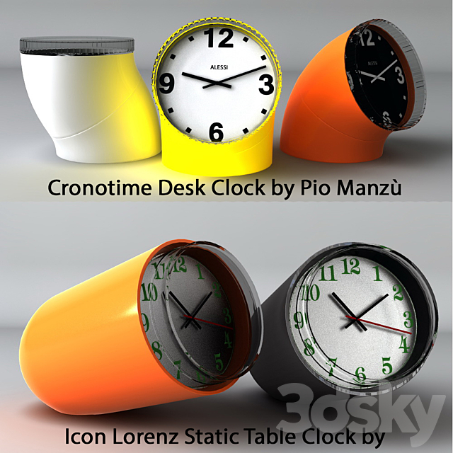 A selection of designer watches _ Clock set 3DSMax File - thumbnail 2