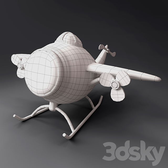 Aircraft clock 3ds Max - thumbnail 2