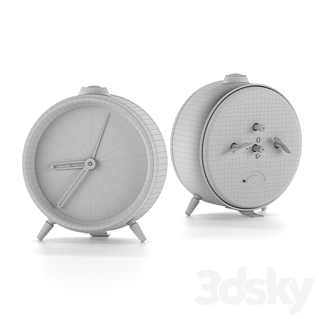 Alarm clock МЧЗ3 3DS Max Model - thumbnail 2