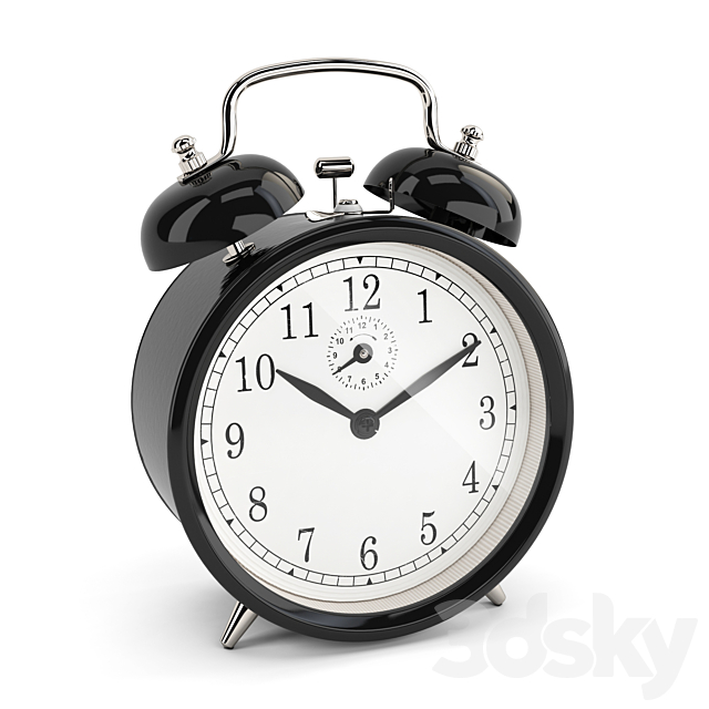 Alarm Old Clock 3DSMax File - thumbnail 1