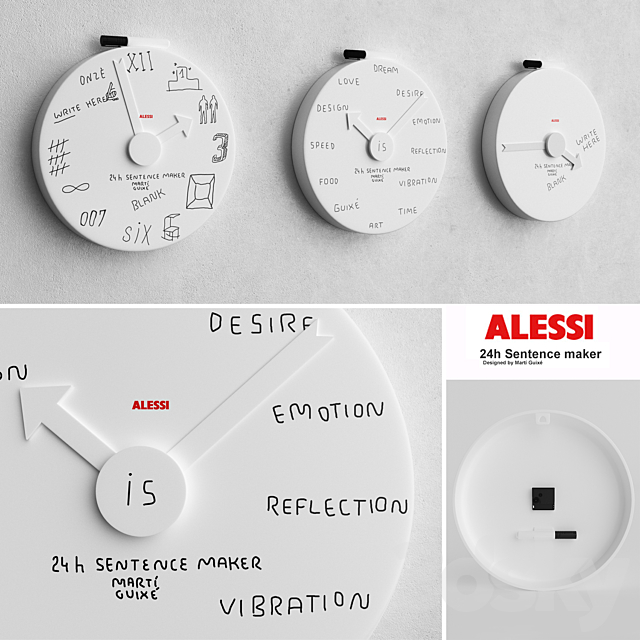 Alessi Blank Wall Clock – MGU02 3DSMax File - thumbnail 1