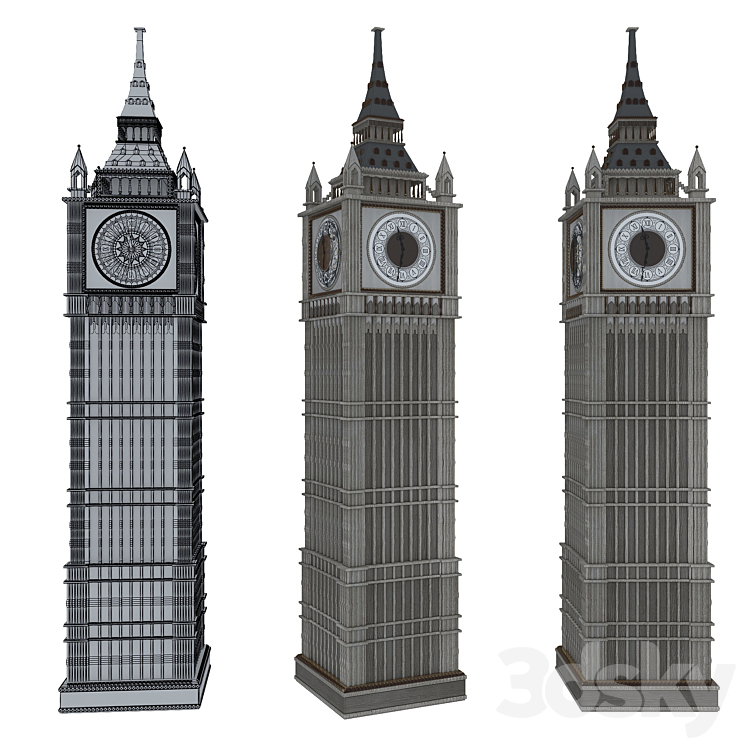 Altobel Antonio big ben 3DS Max - thumbnail 1