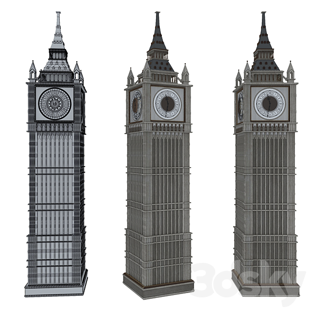 Altobel Antonio big ben 3DS Max Model - thumbnail 1