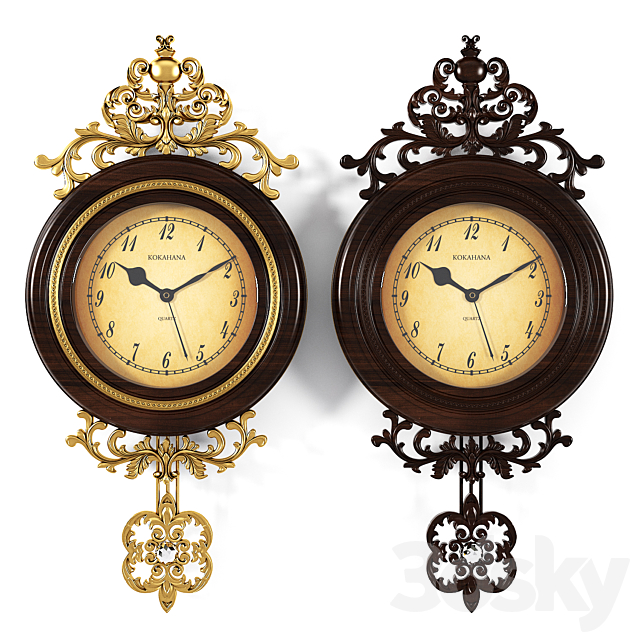 ANTIQUE CLOCK 1 3DS Max Model - thumbnail 1