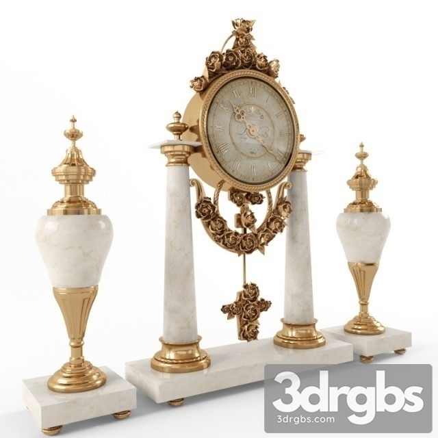 Antique Qlock 3dsmax Download - thumbnail 1