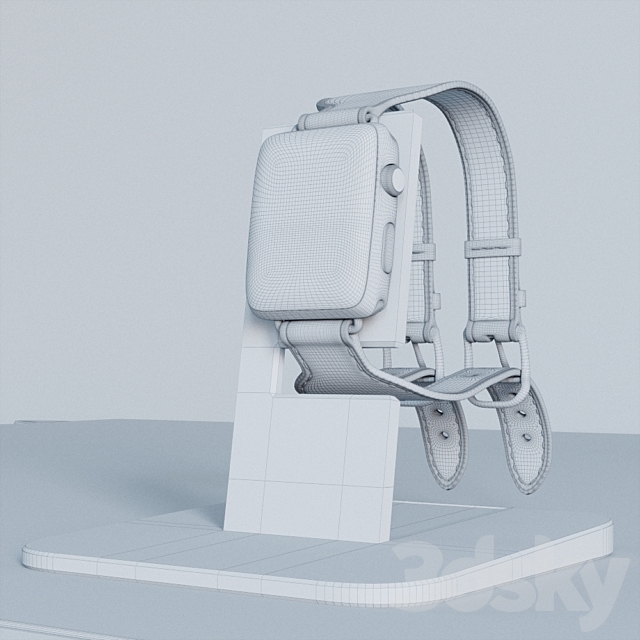 Apple Watch HERMES Edition 3DSMax File - thumbnail 3