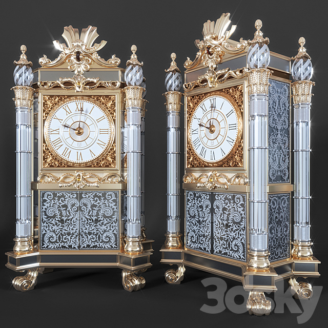 Baldi Home Jewels Clock 3DSMax File - thumbnail 1