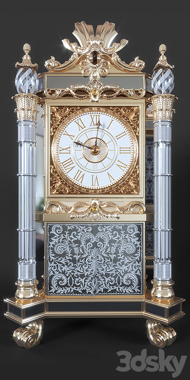 Baldi Home Jewels Clock 3DSMax File - thumbnail 2