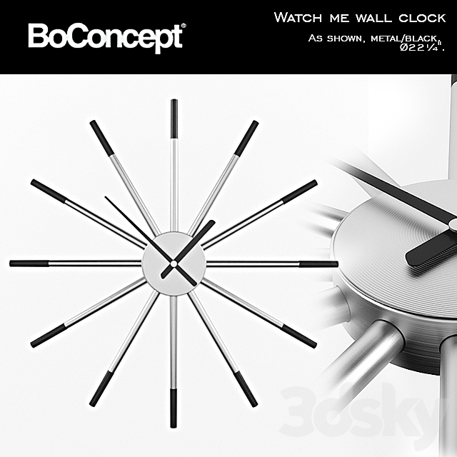 Boconcept Watch Me Wall Clock 3DS Max Model - thumbnail 1