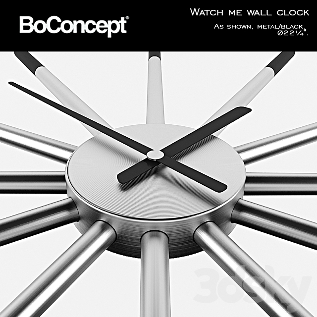 Boconcept Watch Me Wall Clock 3DS Max Model - thumbnail 2