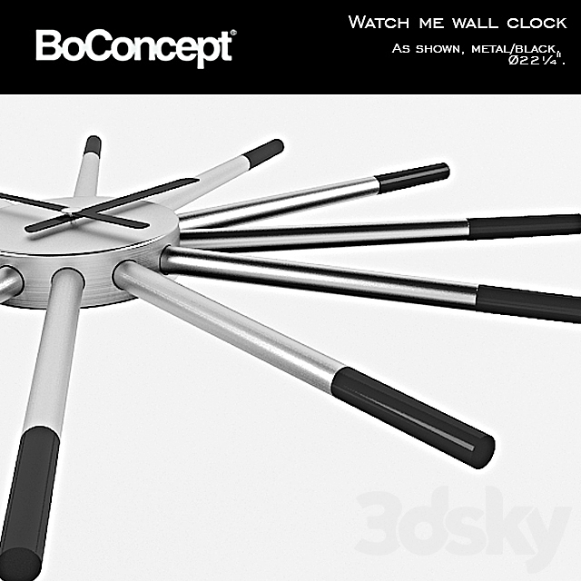 Boconcept Watch Me Wall Clock 3DS Max Model - thumbnail 3