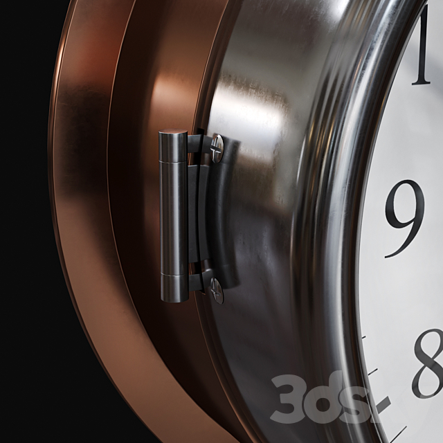 Bronze Clock 3DSMax File - thumbnail 4