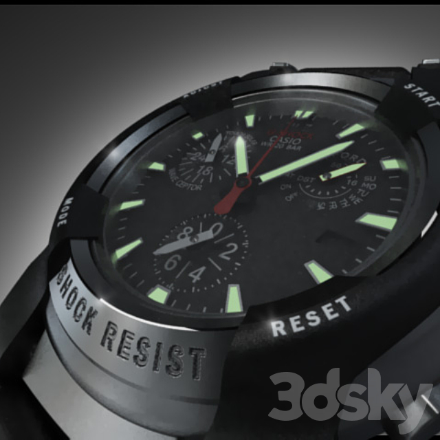 Casio G-Shock 3DSMax File - thumbnail 1