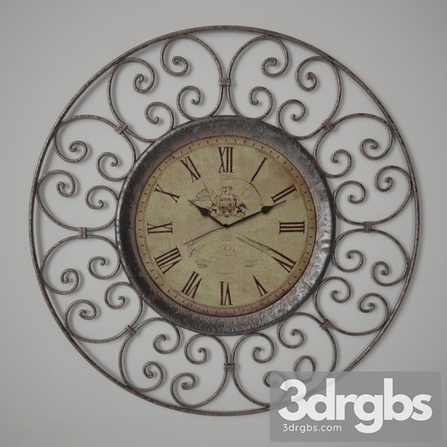 Classic Clock 18 3dsmax Download - thumbnail 1