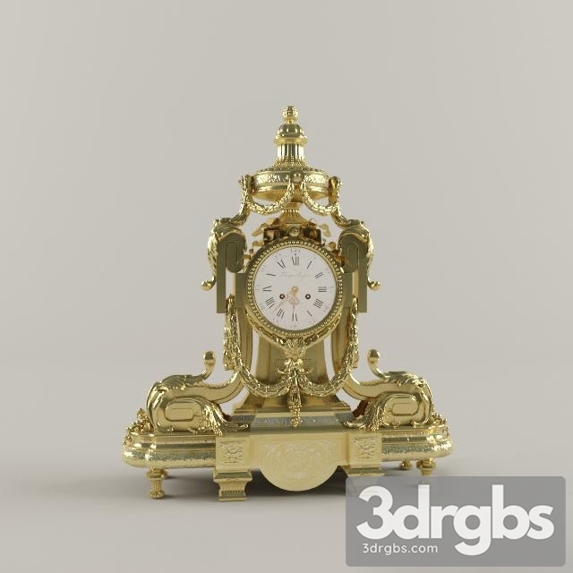 Classic Clock 21 3dsmax Download - thumbnail 1