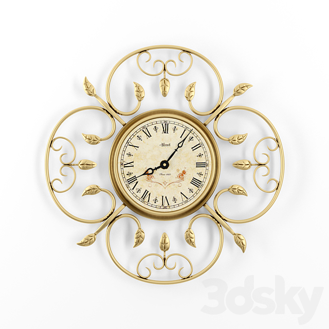 Classic wall clock 3DSMax File - thumbnail 1