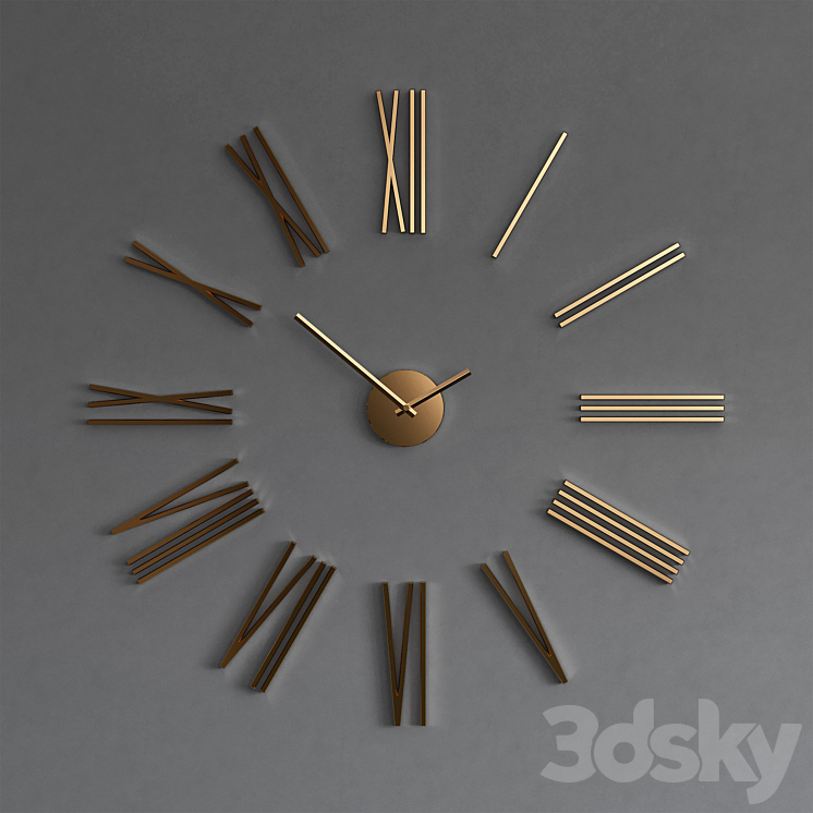 Clock 111 3DS Max - thumbnail 2