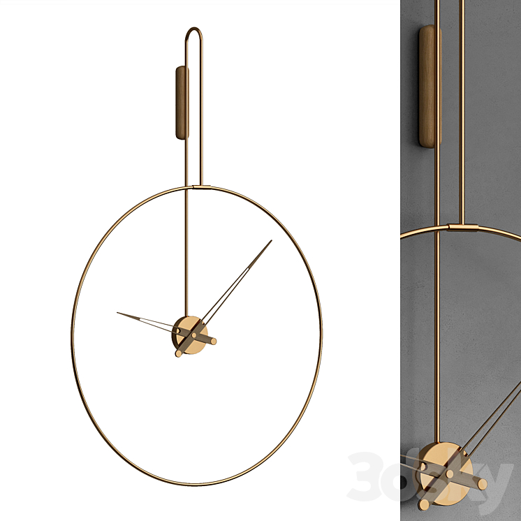 Clock 164 3DS Max Model - thumbnail 1