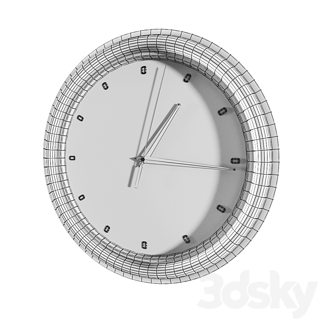 Clock 3DS Max Model - thumbnail 2