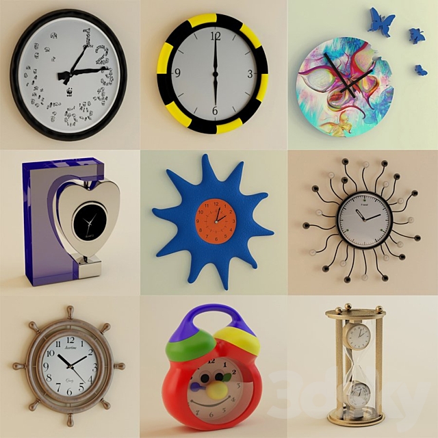 clock 3DSMax File - thumbnail 1