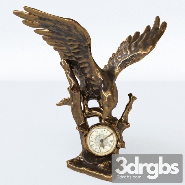 Clock Eagle clock 3dsmax Download - thumbnail 1