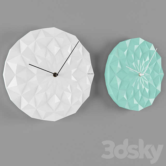 Clock Karlsson Facet 3DSMax File - thumbnail 2