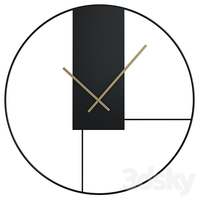 Clock outline 3DSMax File - thumbnail 1