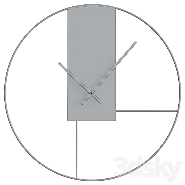 Clock outline 3DSMax File - thumbnail 3