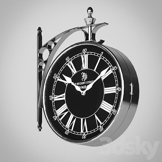 Clock Regent Street Large 04.985 Eichholtz 3DSMax File - thumbnail 1