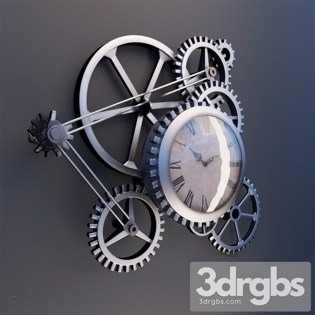 Clock Steampunk 3dsmax Download - thumbnail 1