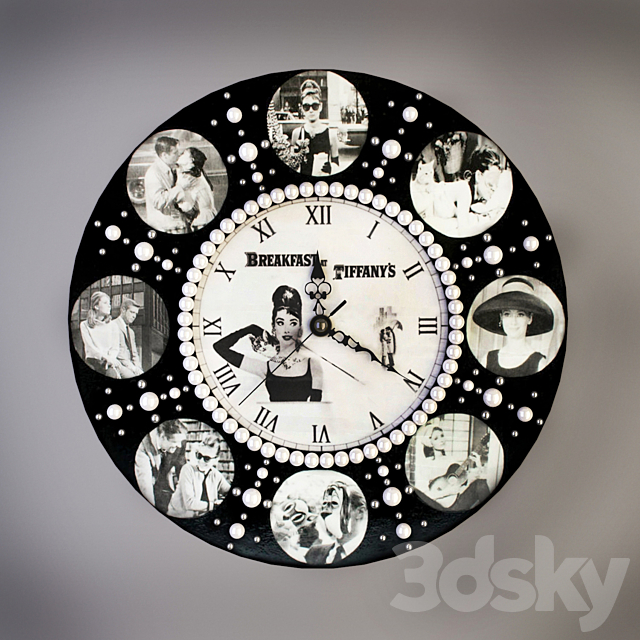 Collection of wall clocks handmade 3DS Max Model - thumbnail 3